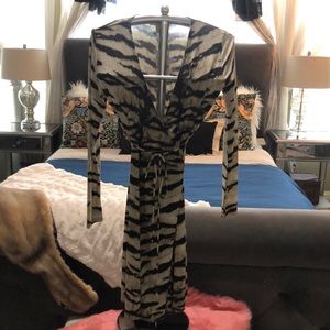 NEW! Michael Kors sexy tiger print wrap dress
